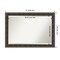 Beveled Wood Bathroom Wall Mirror, Intaglio Embossed Black Frame